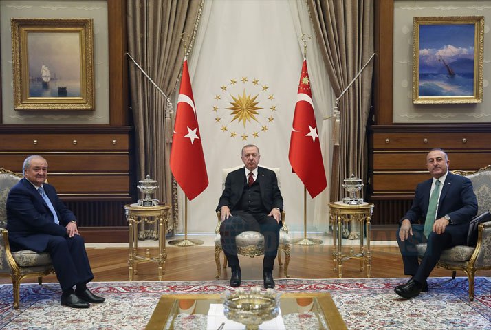 Türkiye Cumhurbaşkanı Recep Tayyip Erdoğan Abdulaziz Kamilov'oyu kabul etti