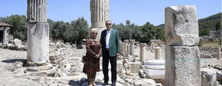 Cumhurbaşkanı Erdoğan Muğla-Stratonikeia Antik Kenti'ni ziyaret etti