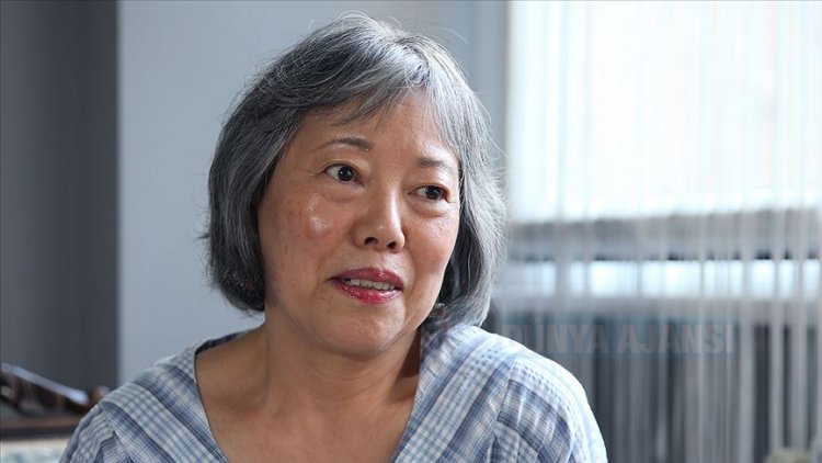 32 yıldır Türkiye'de yaşayan Japonya Yukiko, gönlünü sanata kaptırdı
