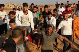 İsrail askerleri Gazze sınırında 54 kişiyi yaraladı