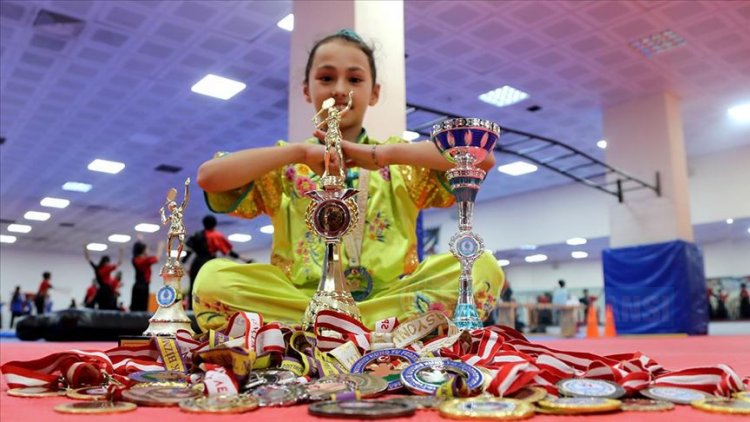 11 yaşındaki milli sporcu Tuana, 7 yıla 38 madalya ve 3 kupa sığdırdı