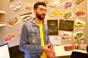 Gazzeli genç uluslararası otomotiv devlerince beğenilen otomobiller tasarlıyor