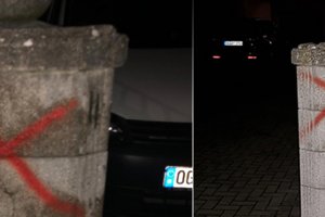 Türklerin oturduğu evin duvarına çarpı işareti çizildiği ortaya çıktı