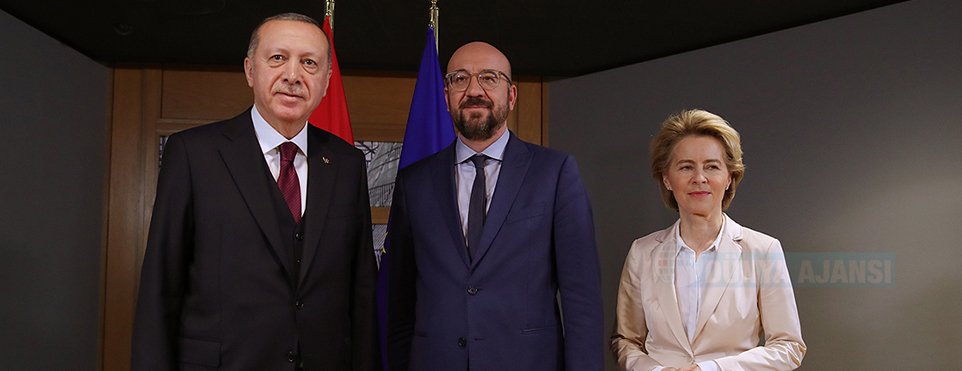 Cumhurbaşkanı Erdoğan, AB Konseyi ve AB Komisyonu Başkanı ile görüştü