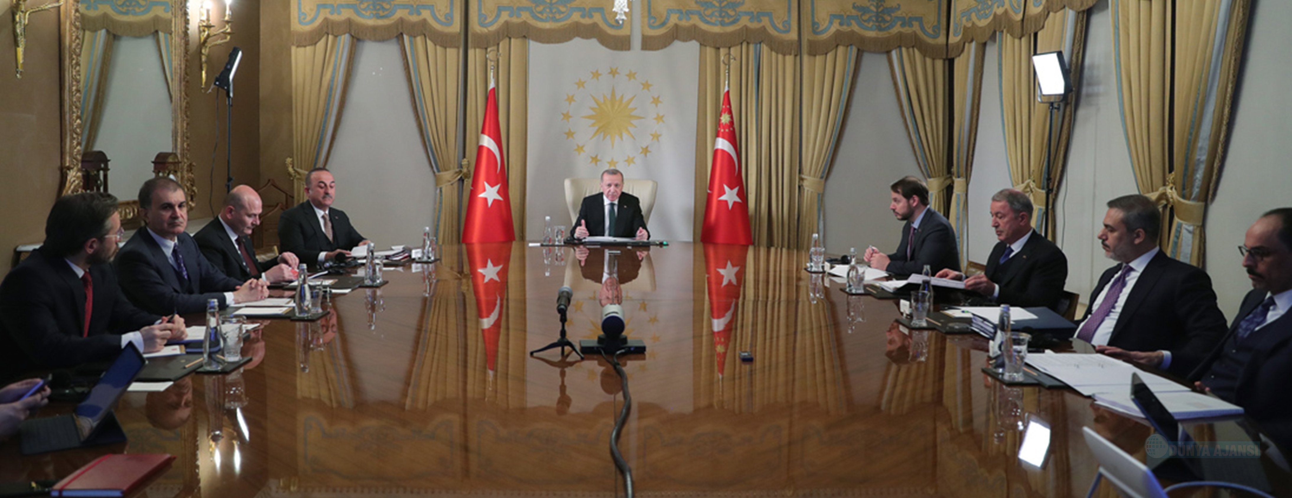 Cumhurbaşkanı Erdoğan'ın liderlerle 4'lü video konferansı