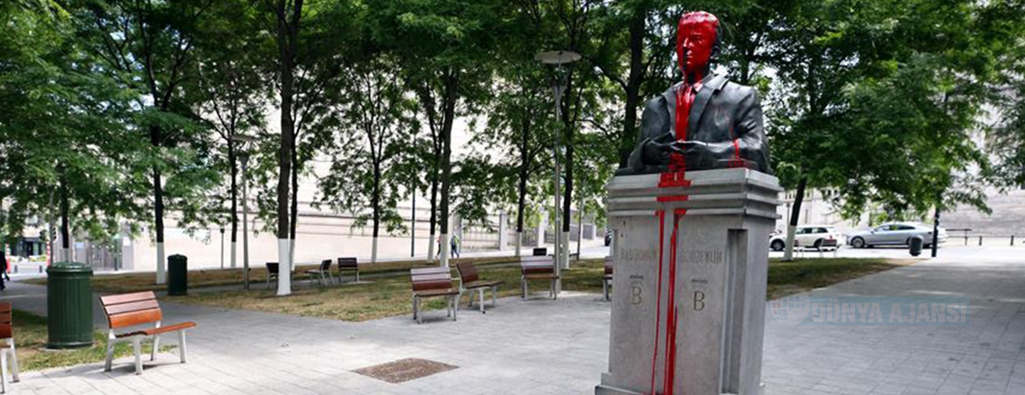Brüksel'de ırkçı ve sömürgeci geçmişi hatırlatan heykellere saldırılar sürüyor