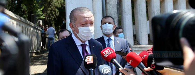 Cumhurbaşkanı Erdoğan, 'Bu bayramda özellikle temizlik, maske, mesafeye dikkat edeceğiz'