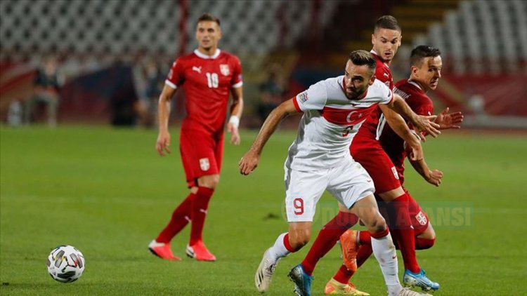 A Milli Futbol Takımı UEFA Uluslar Ligi'nde Sırbistan ile berabere kaldı