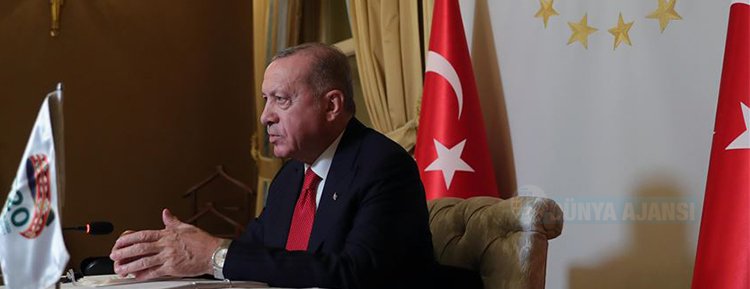 Cumhurbaşkanı Erdoğan, G20 Zirvesi'ne Vahdettin Köşkü'nden canlı bağlantıyla katıldı