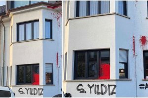 Terör yandaşlarından İsviçre Türk Toplumu Başkanı Şeref Yıldız'ın evine saldırı