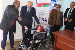 TİKA'dan Libya'da engellilere tekerlekli sandalye desteği