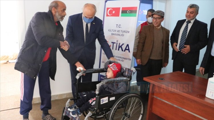 TİKA'dan Libya'da engellilere tekerlekli sandalye desteği