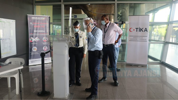 TİKA'dan Kolombiya'daki uluslararası havaalanına, termal kamera sistemi desteği