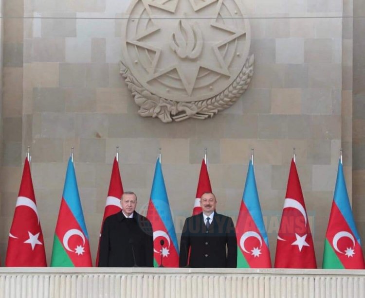 Cumhurbaşkanı Aliyev: Vatan muharebesinin ilk saatlerinden itibaren Türkiye’nin desteğini hissettik
