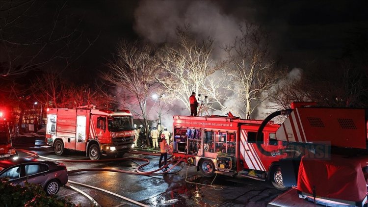 Boğaziçi Üniversitesi kampüsündeki kafeteryada yangın