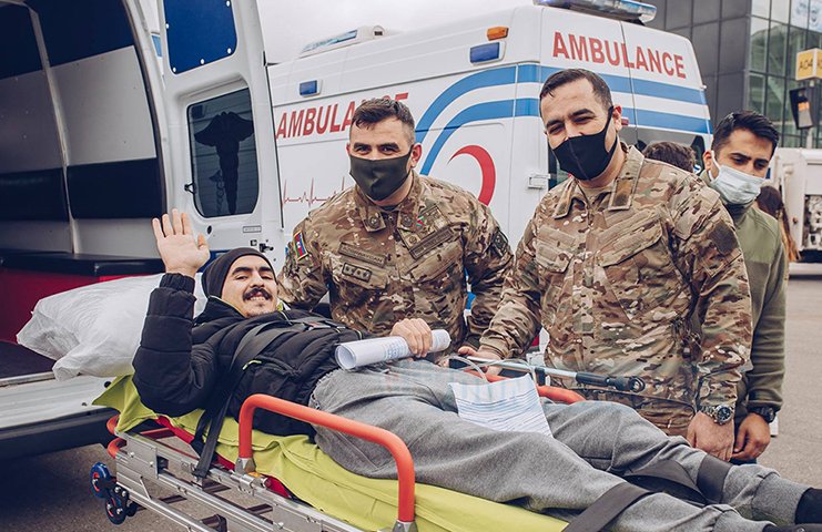 27 Azerbaycanlı gazi, Türkiye'de tedavi edilecek