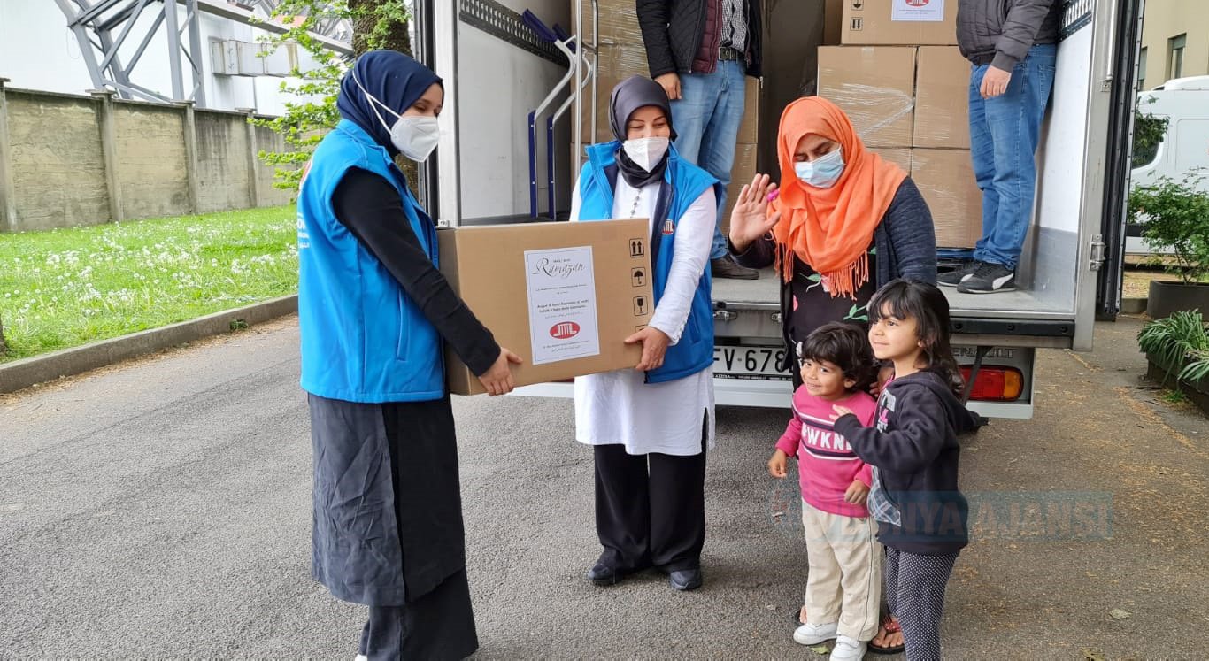 DİTİB’den İtalya’daki mülteci kamplarına ve ihtiyaç sahibi ailelere Ramazan yardımı